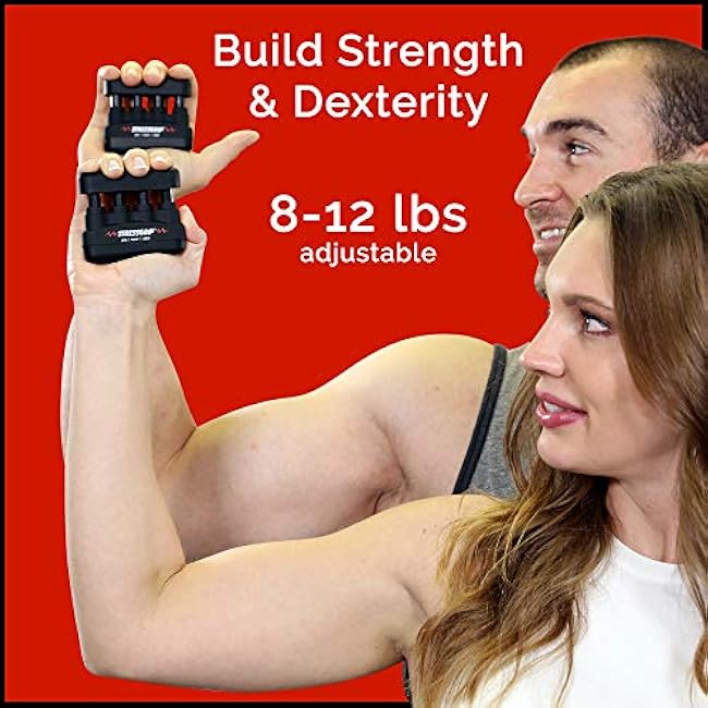 Stress Relief for Adults (Large) - A Stress & Anxiety Relief Device - Comfortable Hand Exerciser - Stress Reliever & Hand Gripper - Black