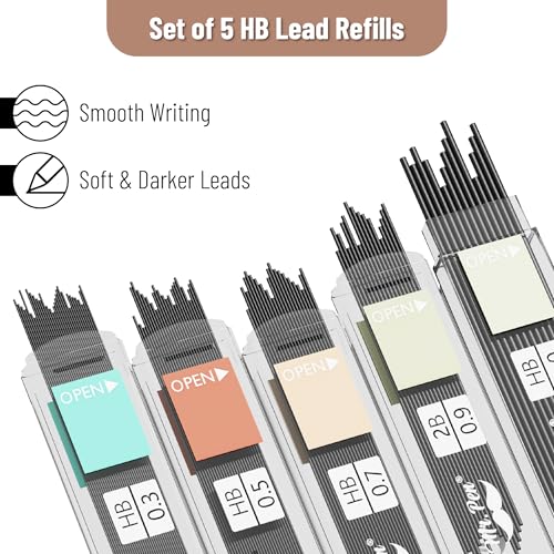 Image of Mr. Pen- Art Mechanical Pencil Set, 5 Metal Mechanical Pencils (0.3, 0.5