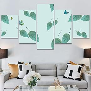 SIGNWIN 5 Panel Canvas Wall Art Modern Art...