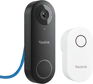 REOLINK Video Doorbell PoE Camera – 2K IP Security Camera Outdoor with Chime V2, 4:3 Aspect Ratio, 180 Degree Diagonal, 2-Way Talk, Plug & Play, Secured Local Storage, No Monthly Fee asin的图片