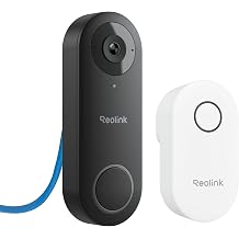 REOLINK Video Doorbell PoE Camera &ndash; 2K IP Security Camera Outdoor with Chime V2, 4:3 Aspect Ratio, 180 Degree Diagonal, 2-Way Talk, Plug &amp; Play, Secured Local Storage, No Monthly Fee