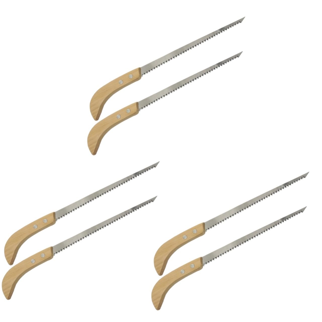 Abaodam 3 Ensembles Scie À Main De Jardinage Scie Pliante Portable Pour Élagage Arbres Outils De Camping Pour Usage Extérieur 2 Pièces * 3
