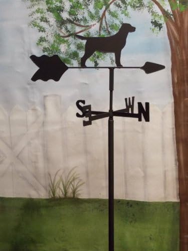 Labrador Retriever Garden Style Weathervane Wrought Iron
