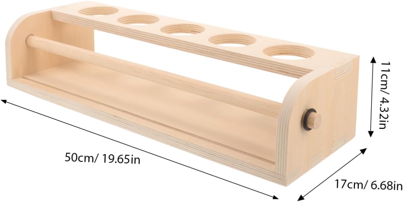 Wooden Scroll Painting Holder Space Saving Tabletop Easel Stand for Art Display Drawing and Crafting for Creative Projects and Self Expression