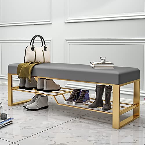 Banc de rangement de luxe pour chaussures ottoman rembourré