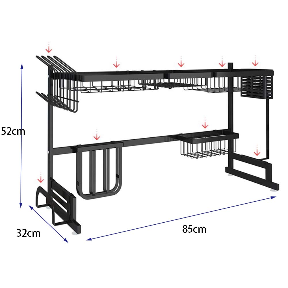 Escurridor de Cubiertos, Rack de escurridor sobre Fregadero, Soportes para Platos