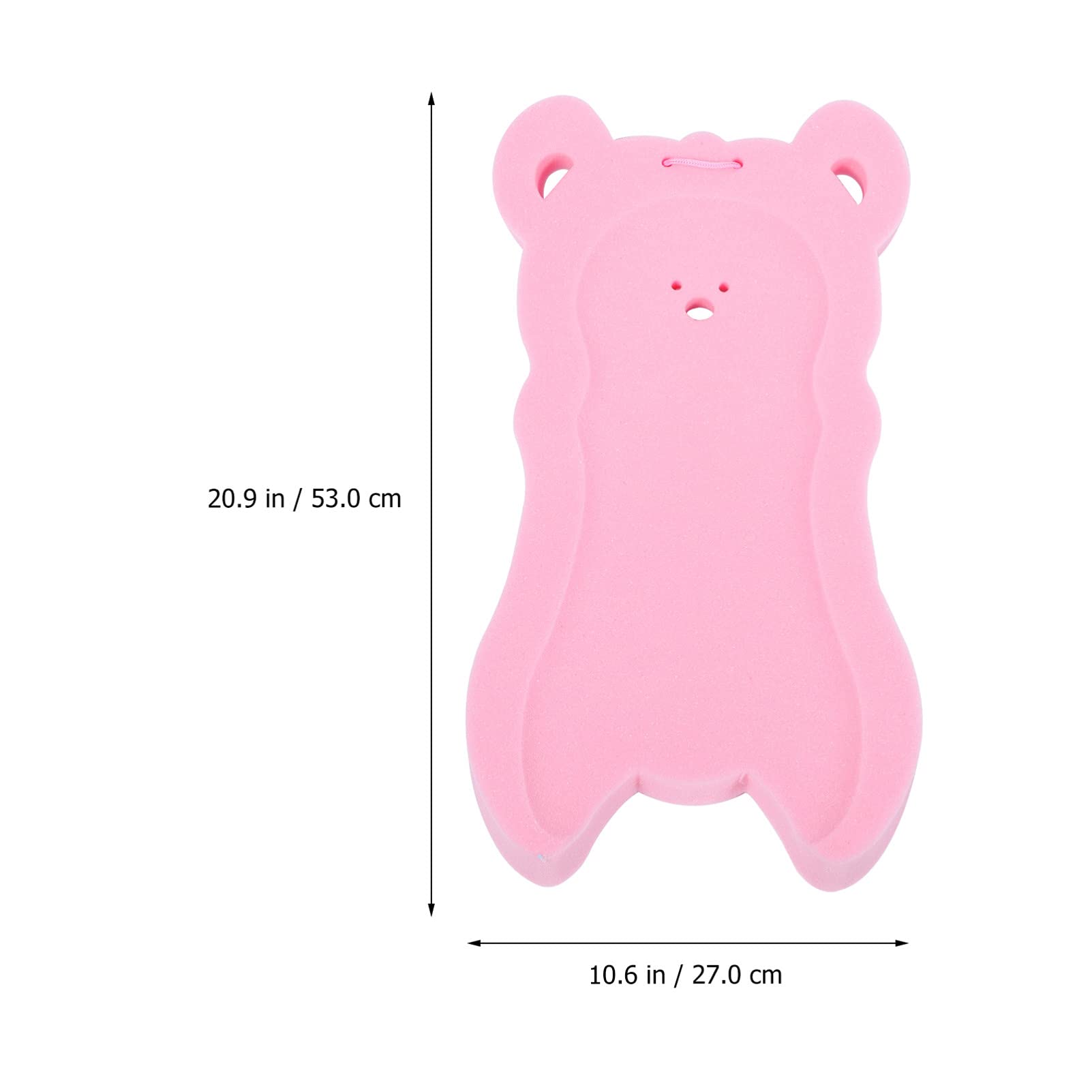 FOMIYES Baby Bath Sponge Cushion Cartoon Bear Shaped Bathtub Mat for Shower Bathing Skid Proof Pad Newborn Bath Accessories 53x27cm