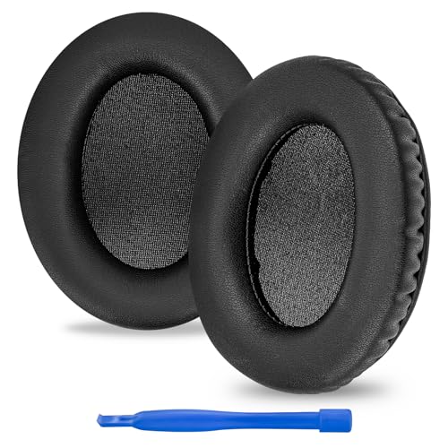 Linkidea Replacement Ear Pads for HyperX Cloud II/Cloud III/Mix/Alpha/Cloud Flight/Stinger 2 Headphones, Headset Earpads (Protein Leather/Black)