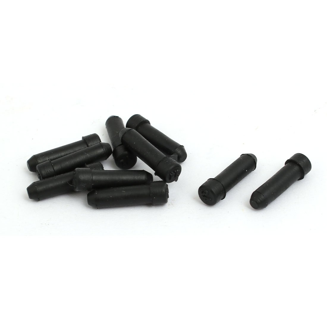 Aexit 10pcs 3.4mm Transmission Dia EPDM Rubber Seal Hole Insert Stopper Black for Cable Gland