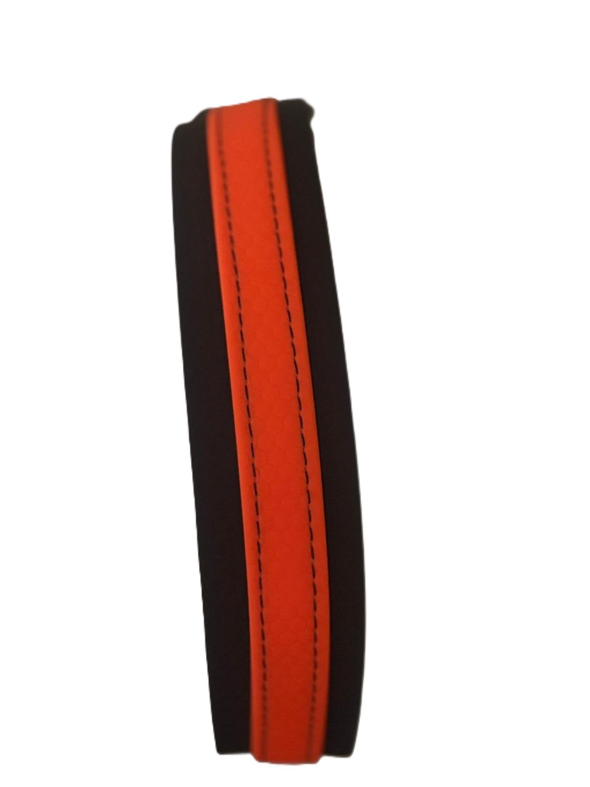 collare a scorrimento limitato BIOTHANE-HEXA (NERO-ARANCIO FLUO, L)