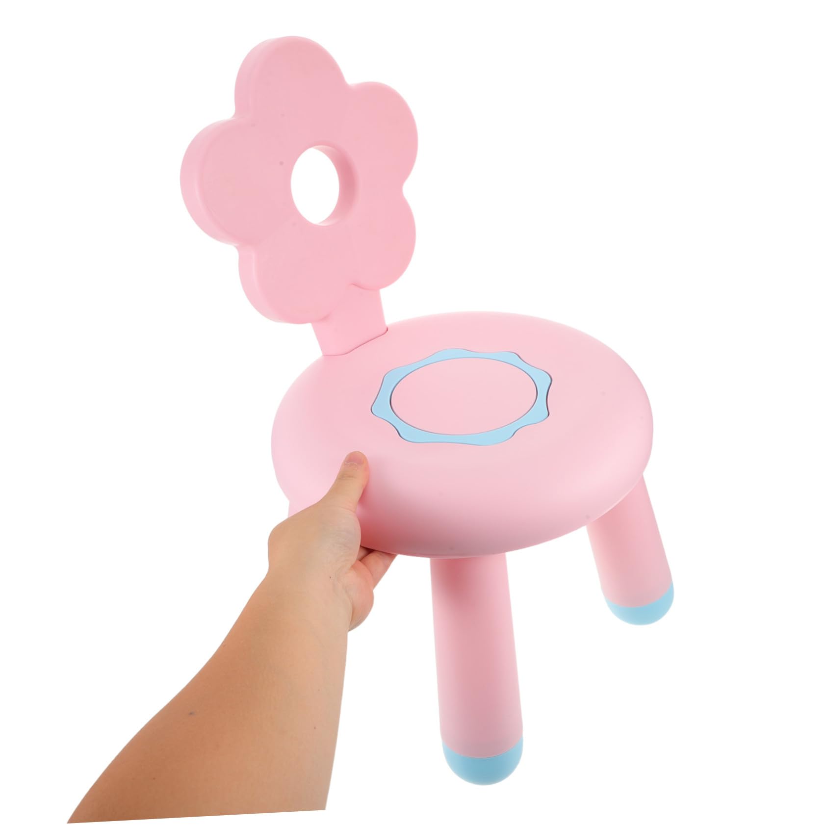 Gadpiparty Sgabello in Plastica per Bambini Versatile per Ingresso e Bagno, Seduta Piccola Rosa