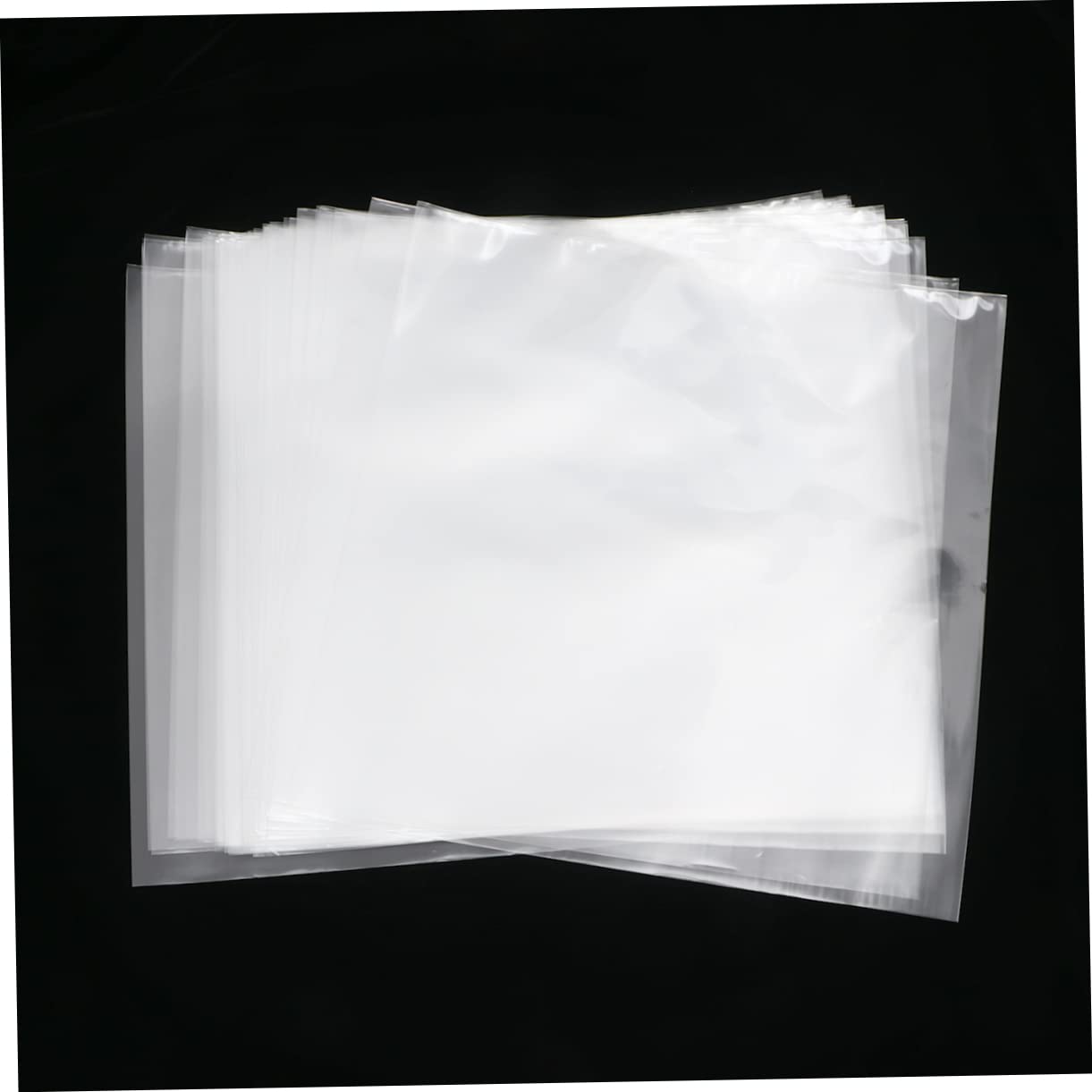 Alipis 50pezzi Protezione per Dischi in Vinile Sacchetti Piatti Trasparenti Senza Sigillo Custodia per CD Contenitore di Protezione per Dischi in Vinile