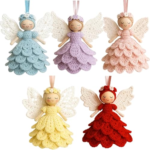 Ange au crochet décoration maison pour une ambiance de Noël chaleureuse