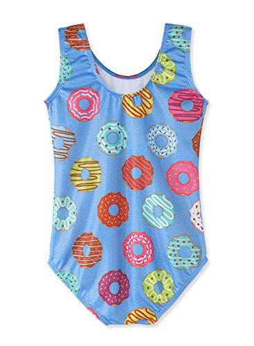 HOZIY Gymnastics Leotards for Girls Toddlers Kids Sleeveless Tumbling Outfits for Dance Print