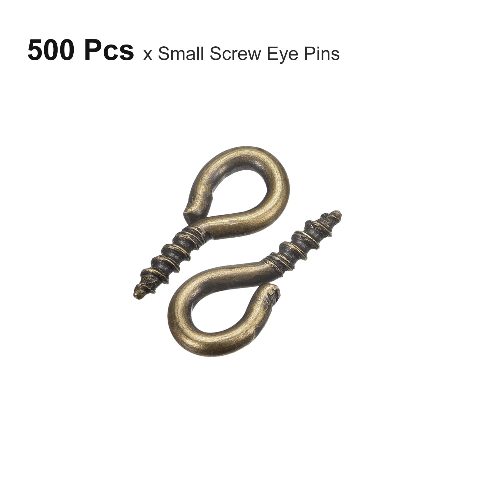 Sourcing Map 200 Pièces Petites Vis Œil Épingles Crochet