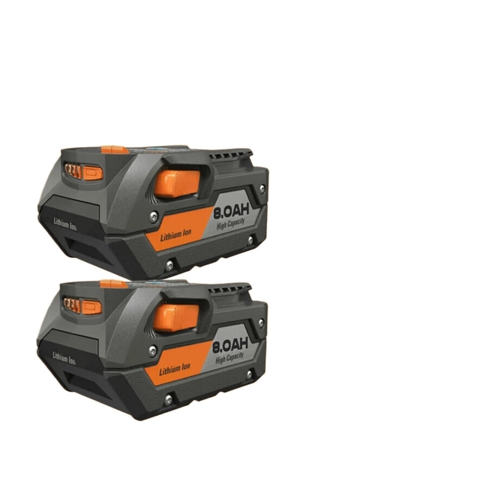 Batería de Litio R840087 18V 8.0Ah, Compatible con RIDGID, 18V R840083, R840085, AC840085 Serie de baterías de Herramientas de Potencia inalámbrica(2pcs)