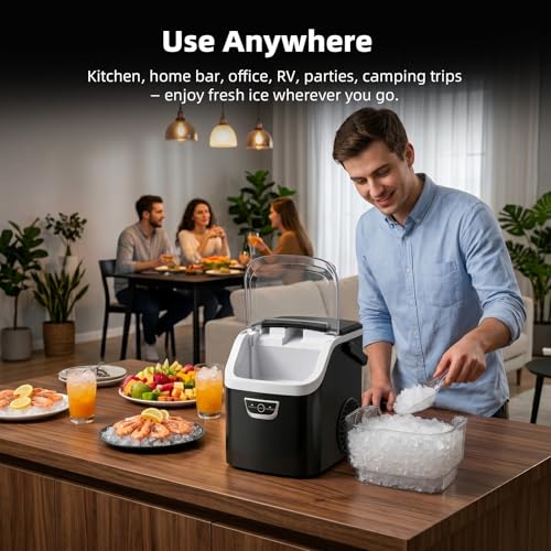 Antarctic Star Nugget Ice Maker Countertop, 35Lbs/24H, 5 Mins Fast Ice by Antarctic Star - Used condition - Image 7