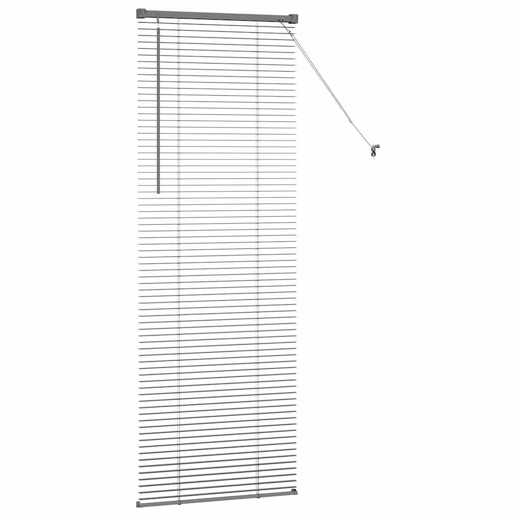 Store Vénitien en Aluminium Gris Foncé 175 x 60 cm, Store Horizontal Réglable pour Fenêtre de Cuisine, Salon et Bureau, Brise-Vue Intérieur Facile à Installer