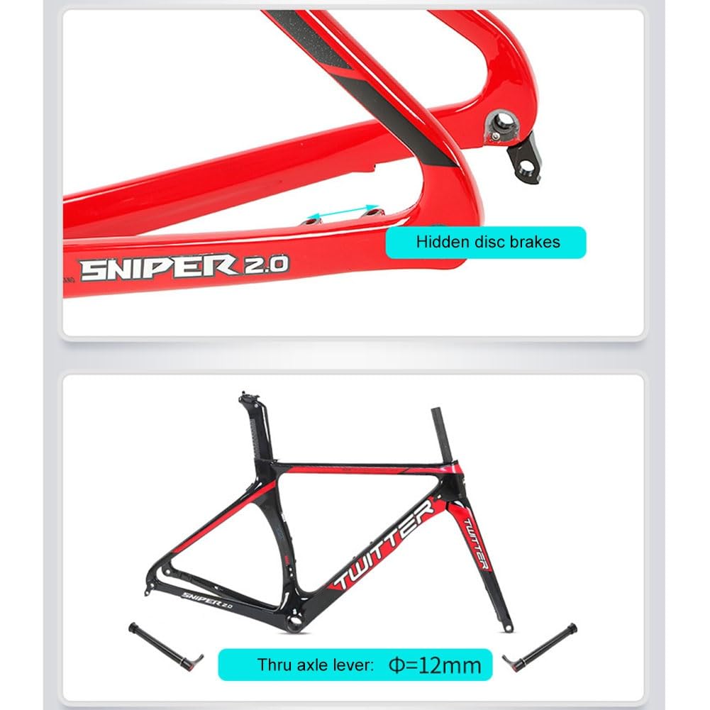 Amazon.co.jp: ロードバイクフレーム カーボンファイバー フレーム