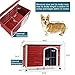 Petsfit 40.8 X 26 X 27.6 Inches Wooden Dog Houses, Dog House Outdoor
