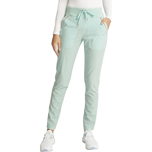 Cherokee Statement Women Scrubs Pant Mid Rise Tapered Leg Drawstring CK055
