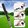 Beauyist Pro-Level Retractable Golf Swing Trainer - Right-Handed Click Stick Golf Grip Trainer | Practice & Pre-Round Warm-Up Golf Training Aid
