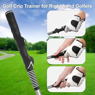 Beauyist Pro-Level Retractable Golf Swing Trainer - Right-Handed Click Stick Golf Grip Trainer | Practice & Pre-Round Warm-Up Golf Training Aid