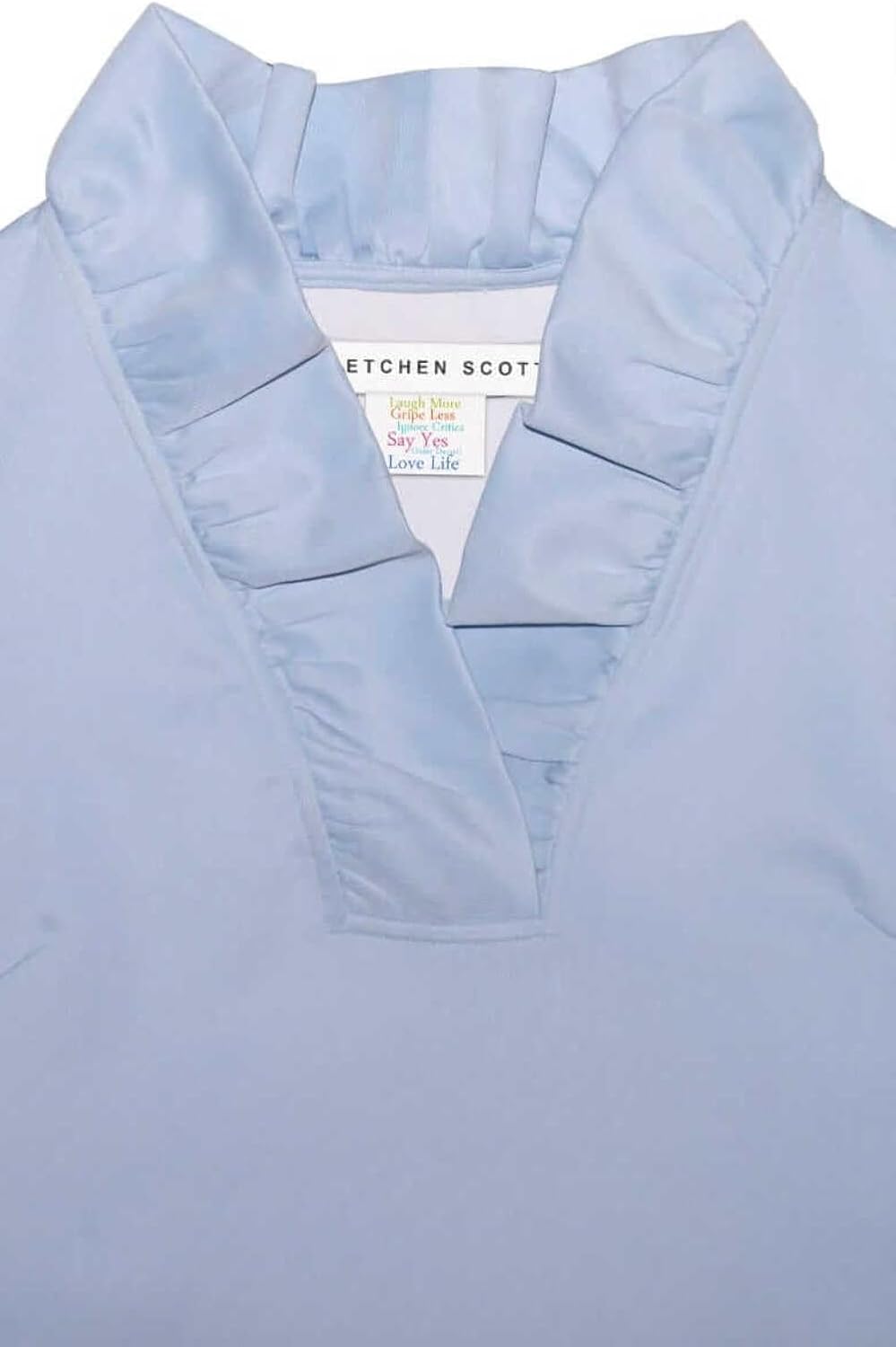 Gretchen Scott Designer Women's - Jersey Ruffneck Dress - Solid - Image 6