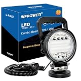 WFPOWER Magnetic LED Light Bar, 72W Portable Work Lights with Magnet Base Combo Spotlight Driving Lamp...