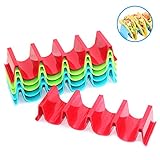 SOPORTE DE TACO: Llenar la comida increíblemente fácil y mantener el taco en posición vertical después de cocinar y en buena forma. Gran gadget de cocina para taco, burrito.