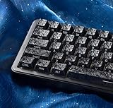 Cherry Profile ABS Keycaps 106 Keys Carbon Fiber Pattern Keycap Set for MX Switch Mechanical Keyboard, Fits 60% 65% 75% 80% Layouts