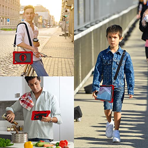 Capa para Tablet PC Capa protetora durável à prova de choque, estojo de suporte giratório durável de