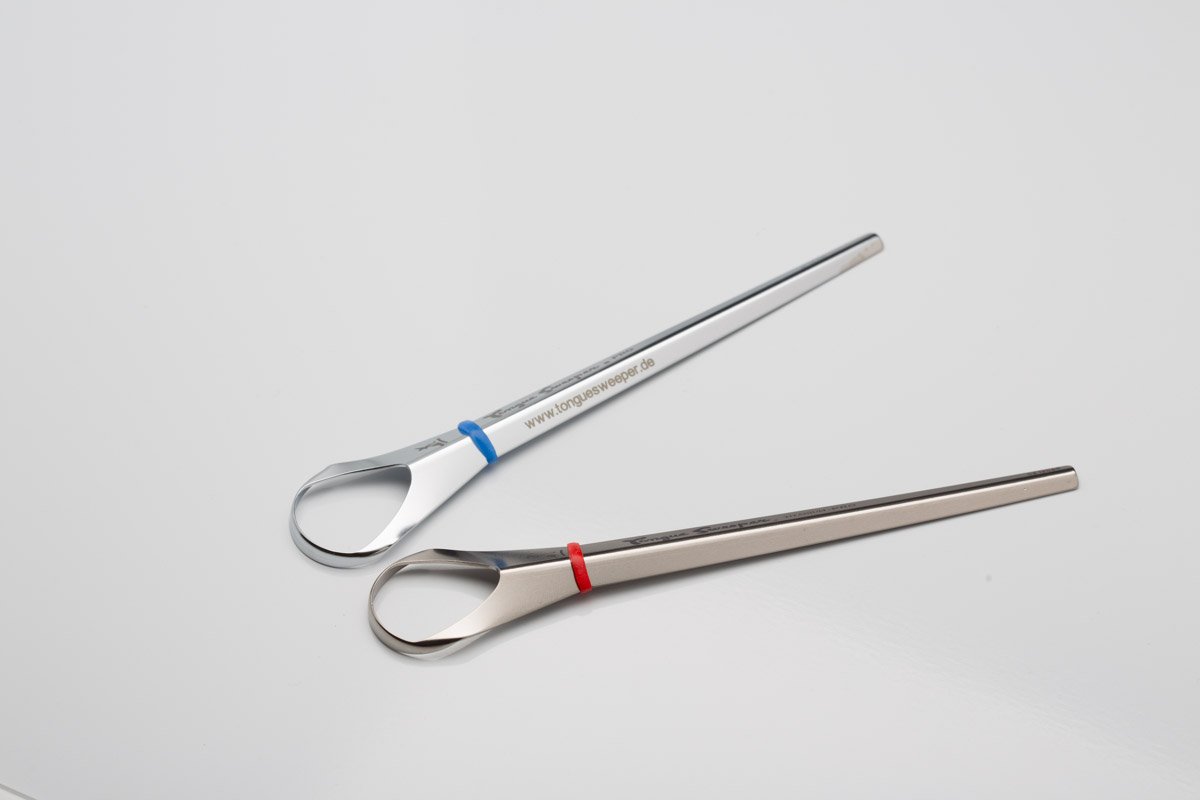 Tongue Sweeper Titanium Modal Metal Tongue Cleaner by Tongue Sweeper