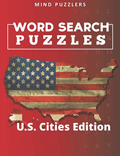 Word Search Puzzles: Search and Find Games for Adults-U.S. Cities Edition