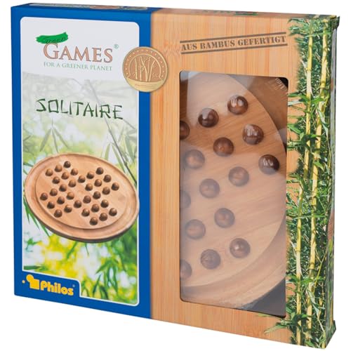 Preisvergleich Produktbild Philos 3159 - Solitaire, groß, Bambus, Green Games, Strategiespiel