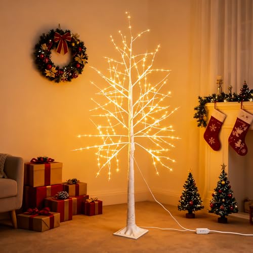 LED Lichterbaum Außen 180 cm 14 CCLIFE LED Lichterbaum 180cm, 400 LEDs Deko mit Memory Funktion, Innen...