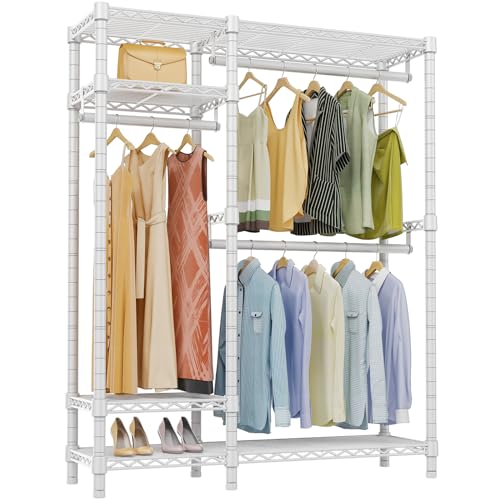 Image of VIPEK V2 Heavy Duty Clothes Rack, Metal Closet Rack Organizer, White