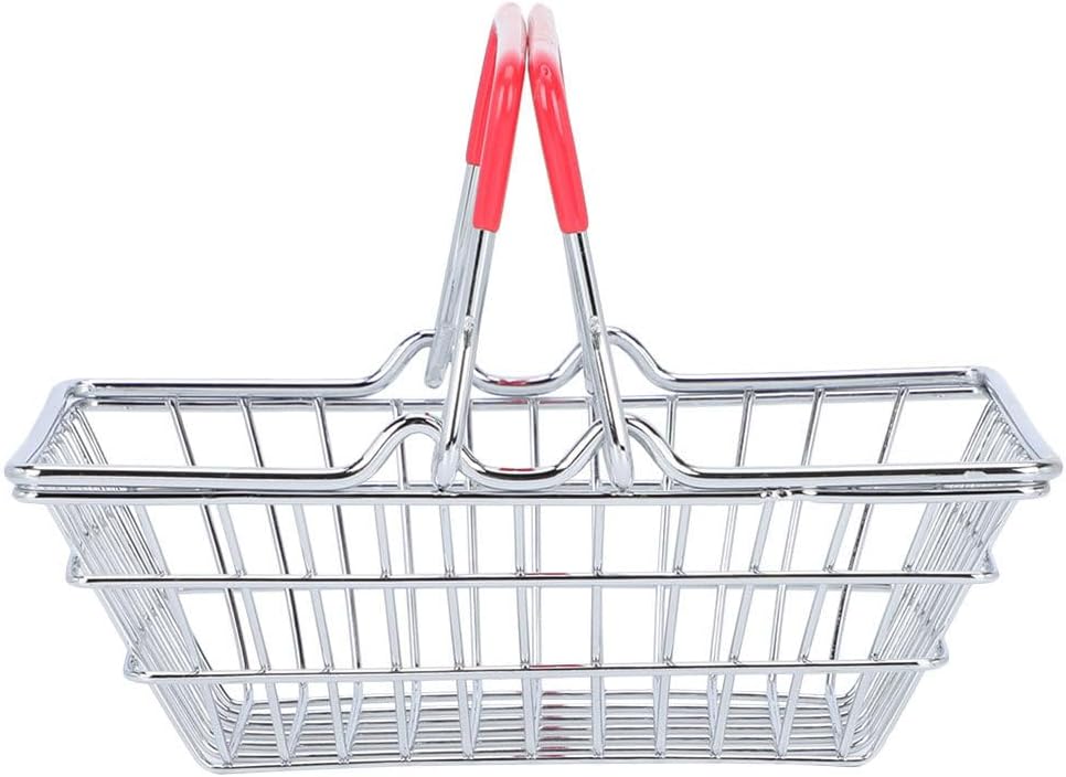 BESTOYARD Mini Shopping Basket with Handles - Compact Portable