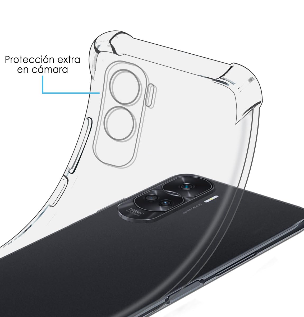 Custodia Antiurto Trasparente Per Honor 90 Lite 5G – Cover Sottile In Gel Paraurti – Protezione Da Graffi E Cadute - 2
