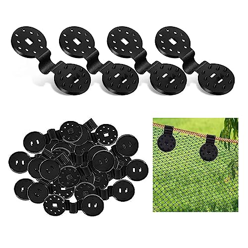KALUROIL 60 PCS Clips de Fixation Anti-UV pour Brise-vue et Pare-soleil de Jardin - Œillets Spéciaux pour Toile de Clôture, Filet d'Ombrage et Tissu Coupe-Vent