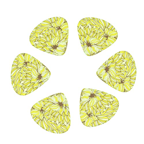 Lot de 12 médiators de guitare avec motif floral abstrait pour guitare basse électrique, acoustique, cadeau idéal pour les amateurs de guitare acoustique, avec boîte - Les Beatles, Paul McCartney, John Lennon, RIngo Starr, George Harrison Lot de 12 médiators de guitare avec motif floral abstrait pour guitare basse électrique, acoustique, cadeau idéal pour les amateurs de guitare acoustique, avec boîte – Image 3