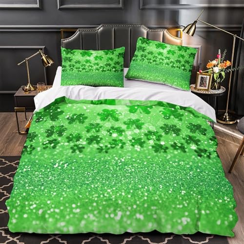 Linge de lit Saint-Patrick en microfibre 200x200 pour chambre ado - 4