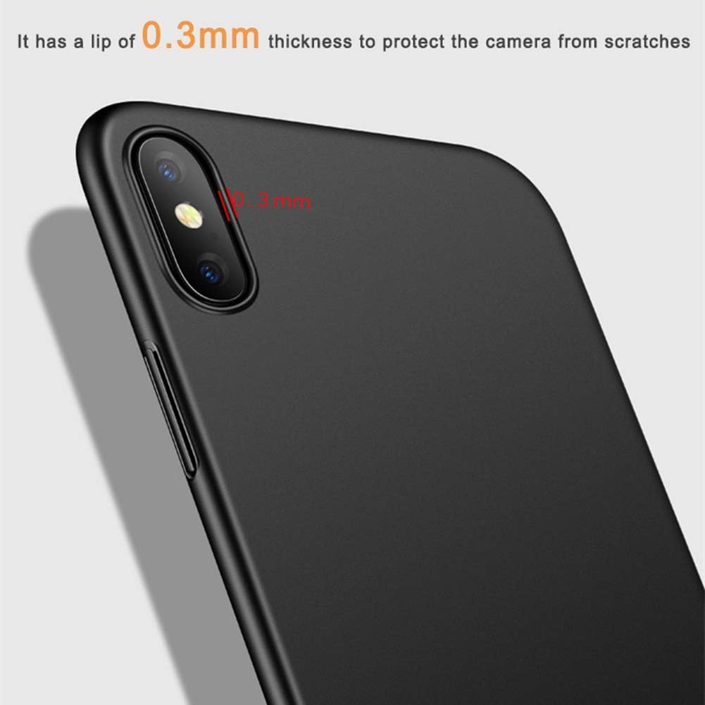 ANOLE Compatible for iPhone Xs Max Case, Ultra Thin Hard Matte Finish Coating