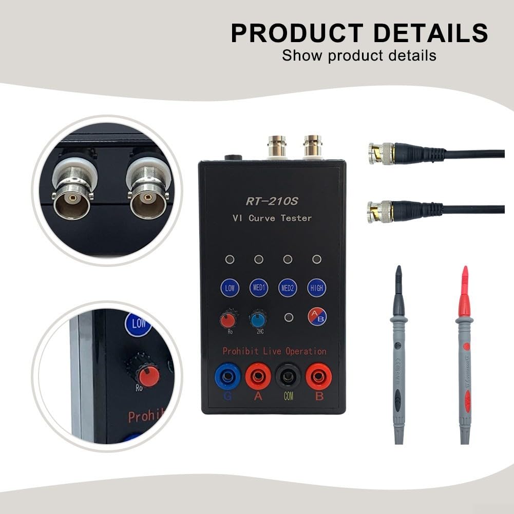 210S Electronic VI Curve Analyzer Dual Channel Circuit Board Testing Equipment with 4 Adjustable Frequencies 4 Resistance Levels for ASA Signal Analysis Circuit Board Fault Detection Testing Device