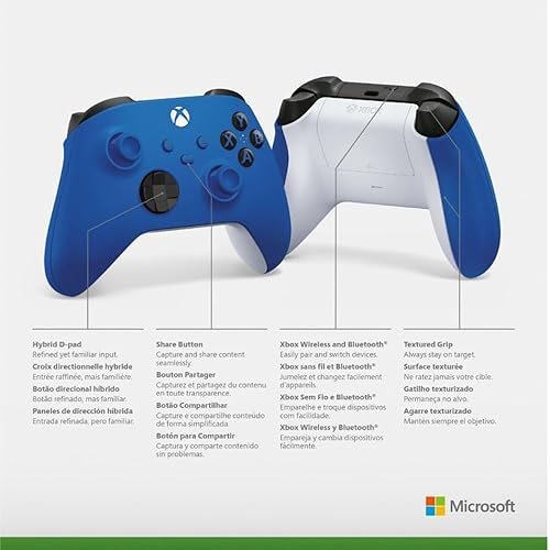 Miniatura 74 de Microsoft QAU-00011 Xbox Wireless Controller Pulse Red 2 Pack Negro carbón