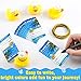 Kathfly 60 Pcs Duck Tag Kits - 20 Rubber Ducks, 20 Tag Cards, 20 Rubber Bands for Carnival Party Games