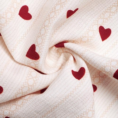 Vestido corto con espalda abierta y estampado de corazones para verano 7