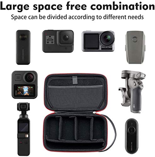 AFAITH Carrying Case for GoPro 10/9, Portable Waterproof Travel Case Adjustable Space Storage Bag for GoPro Hero 10 9 8 7 6 5 Xiaomi Yi DJI Osmo Action Accessories