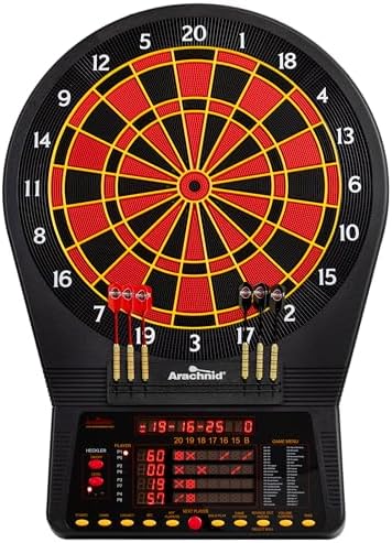 Arachnid Cricket Pro Tournament-Quality Dartboard with 35 Games a...