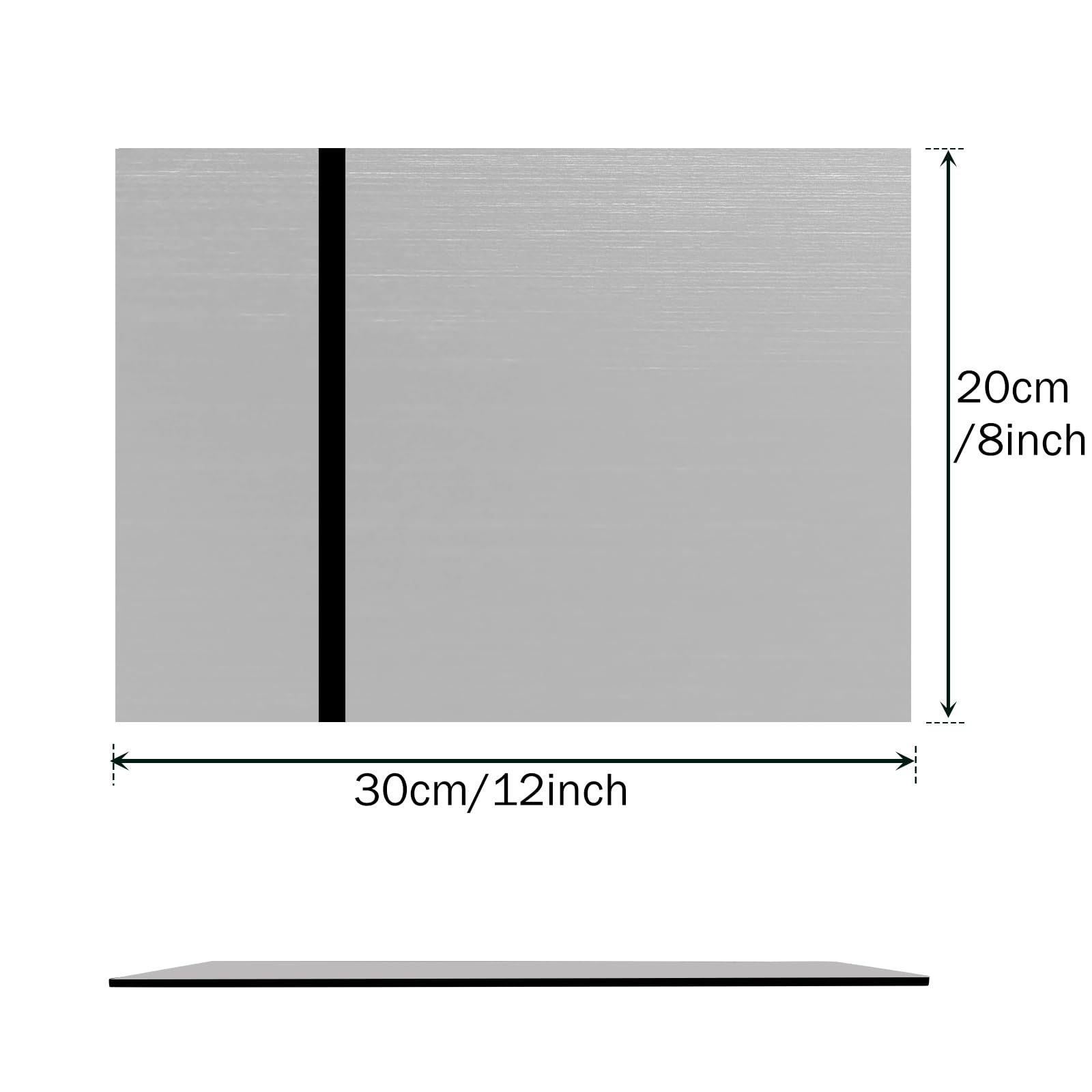ATOMSTACK Dwukolorowa płyta z tworzywa sztucznego, 4 sztuki, 20 x 30 cm, grawerunek laserowy, farba metalowa, płyty akrylowe, do indywidualnych tabliczek, znaczków, "zrób to sam"